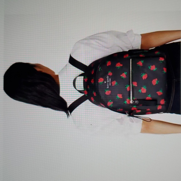 🆕️ KATE SPADE CHELSEA ROSE TOSS PRINTED MEDIUM BACKPACK - Picture 2 of 7